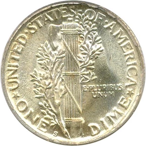 image for: 1918-S 10c PCGS/CAC MS65 FB OGH