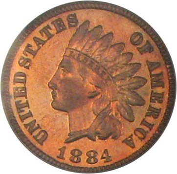 image for: 1884 1c PCGS Proof 65 RD