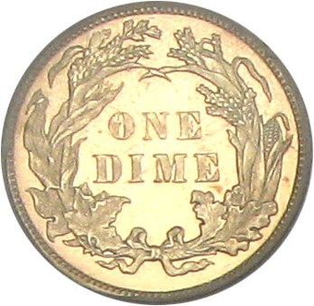 image for: 1887 10c PCGS Proof 65 Cameo