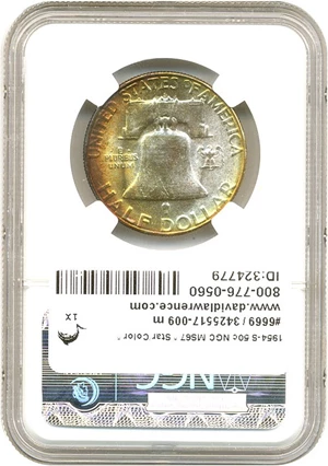 image for: 1954-S 50c NGC MS67 * Star/Color *