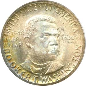 image for: 1948-D BTW 50c PCGS/CAC MS67 * Color *