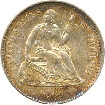 image for: 1860-O H10c PCGS/CAC MS64