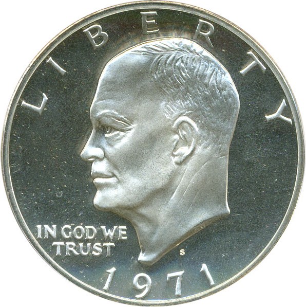image for: 1971-S $1 PCGS Proof 69 DCameo (Silver)