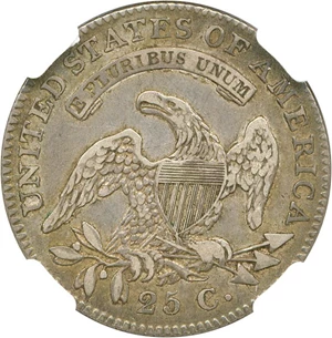 image for: 1820 25c NGC/CAC XF40