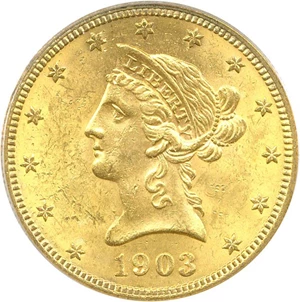 image for: 1903-S $10 PCGS/CAC MS62+