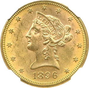 image for: 1896 $10 NGC MS63