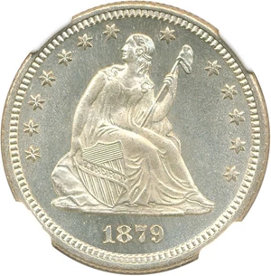 image for: 1879 25c NGC MS66