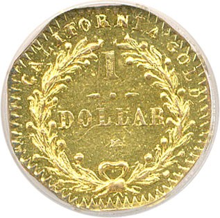 image for: 1875 G$1 NGC MS61 PL (BG-1126, Octag, Indian)