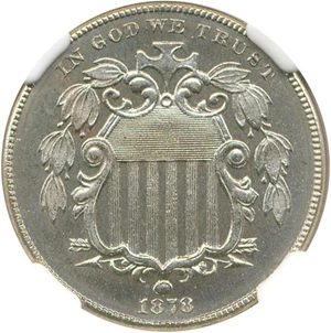 image for: 1878 5c NGC/CAC Proof 66