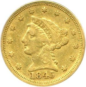 image for: 1845-D $2 1/2 PCGS VF35