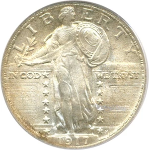 image for: 1917 25c PCGS/CAC MS65 FH (Type 2)