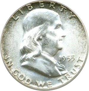 image for: 1955 50c PCGS MS64 FBL