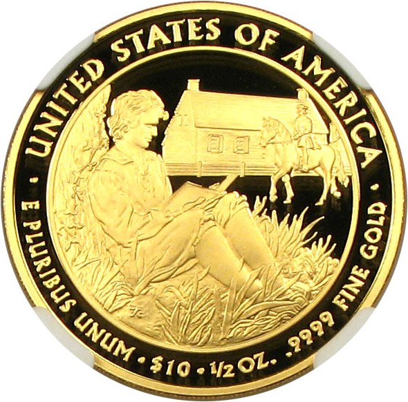 image for: 2008-W $10 NGC Proof 70 UCameo (Van Buren's Liberty)