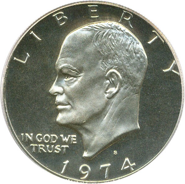 image for: 1974-S $1 PCGS Proof 69 DCameo (Clad)