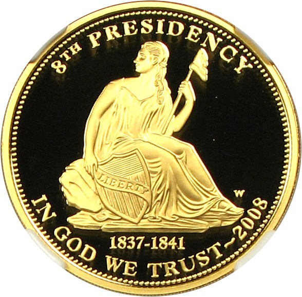 image for: 2008-W $10 NGC Proof 70 UCameo (Van Buren's Liberty)