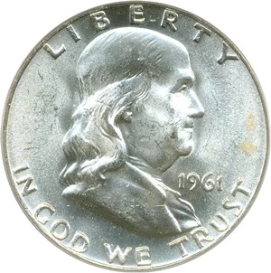 image for: 1961-D 50c PCGS MS64 FBL