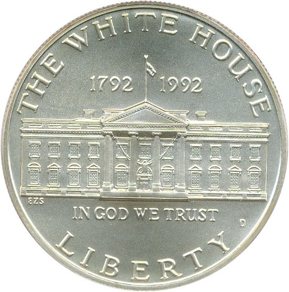 image for: 1992-D $1 PCGS MS69 (White House)
