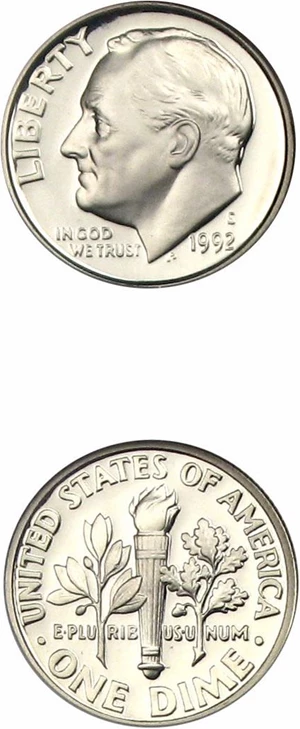 image for: 1992-S 10c NGC Proof 70 UCameo (Silver)