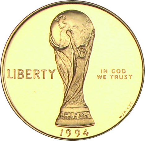 image for: 1994-W $5 PCGS Proof 69 DCameo (World Cup)