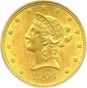image for: 1904-O $10 PCGS MS62