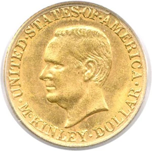 image for: 1917 McKinley G$1 PCGS MS62