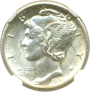 image for: 1924-S 10c NGC MS64 FB