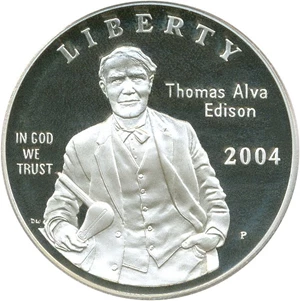 image for: 2004-P $1 PCGS Proof 69 DCameo (Edison)