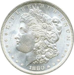 image for: 1880 $1 PCGS MS66