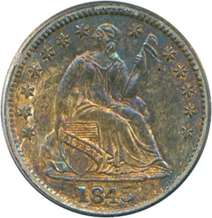 image for: 1845 H10c PCGS MS62