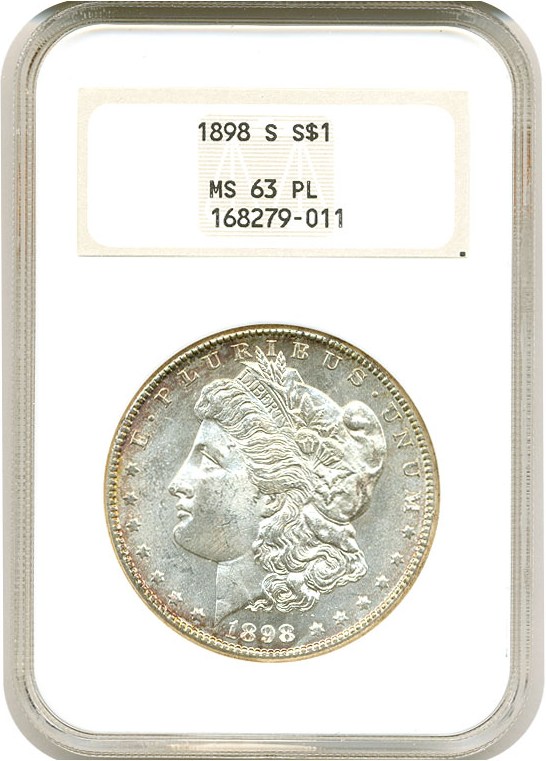 image for: 1898-S $1 NGC MS63 PL