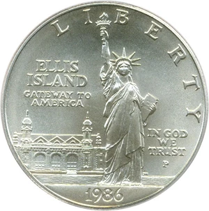 image for: 1986-P $1 PCGS MS69 (Statue Liberty)