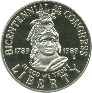 image for: 1989-S 50c PCGS Proof 69 DCameo (Congress)