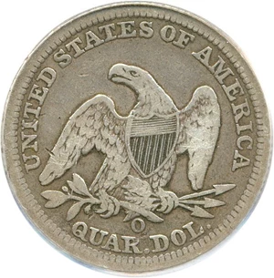image for: 1851-O 25c PCGS/CAC VF20