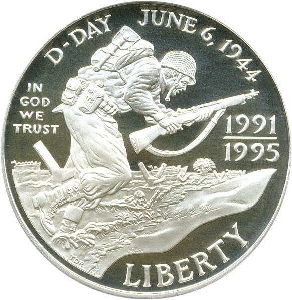 image for: 1991-95-W $1 PCGS Proof 69 DCameo (W.W. II)