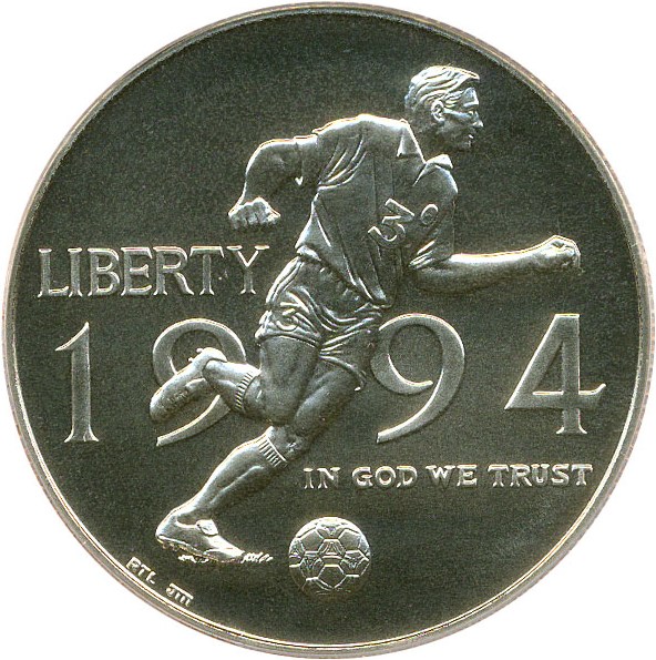 image for: 1994-D 50c PCGS MS69 (World Cup)