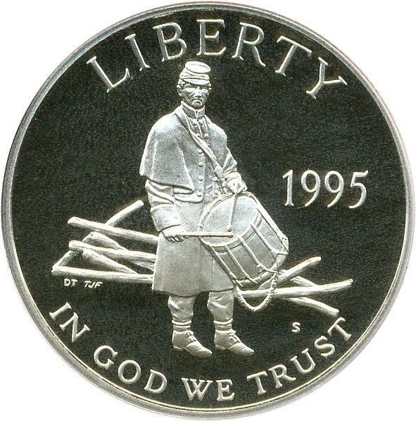 image for: 1995-S 50c PCGS Proof 69 DCameo (Civil War)