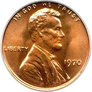 image for: 1970 1c PCGS MS67 RD