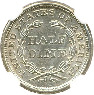 image for: 1840 H10c NGC MS64 (Drapery)