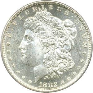 image for: 1882-CC $1 PCGS MS64 PL