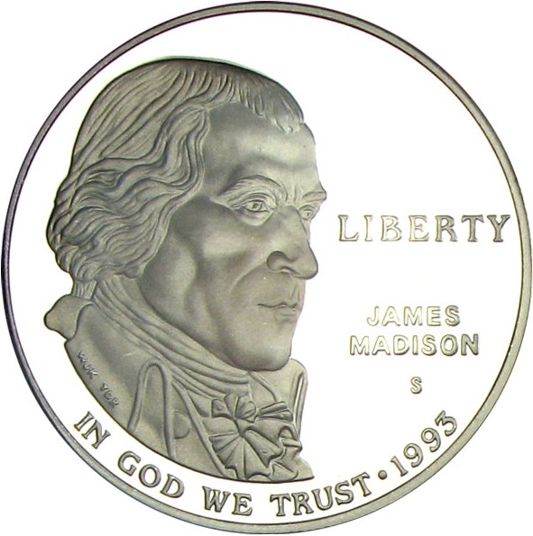 image for: 1993-S $1 PCGS Proof 69 DCameo (Madison)