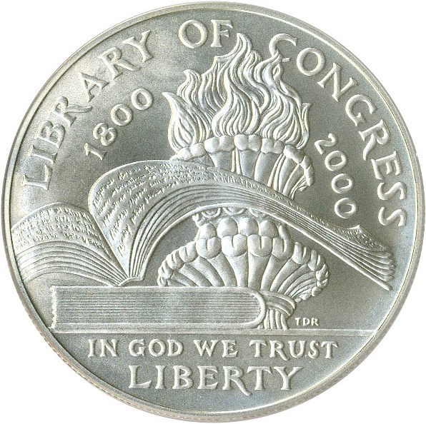 image for: 2000-P $1 PCGS MS69 (Library of Congress)