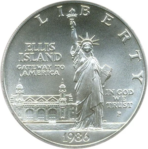 image for: 1986-P $1 PCGS MS69 (Statue Liberty)