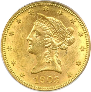 image for: 1903-O $10 PCGS MS62