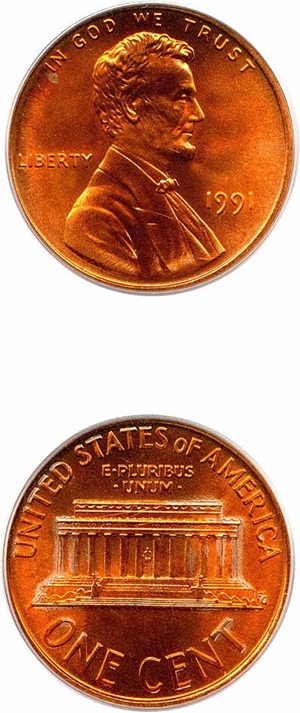image for: 1991 1c PCGS MS68 RD