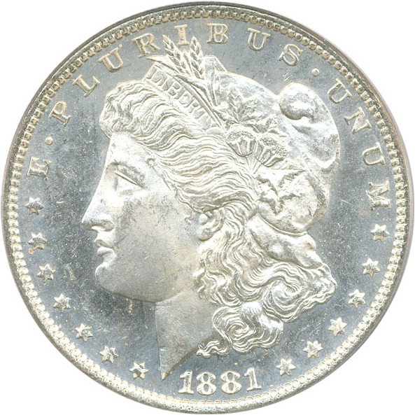 image for: 1881-O $1 PCGS MS64 DMPL