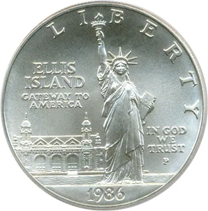 image for: 1986-P $1 PCGS MS69 (Statue Liberty)
