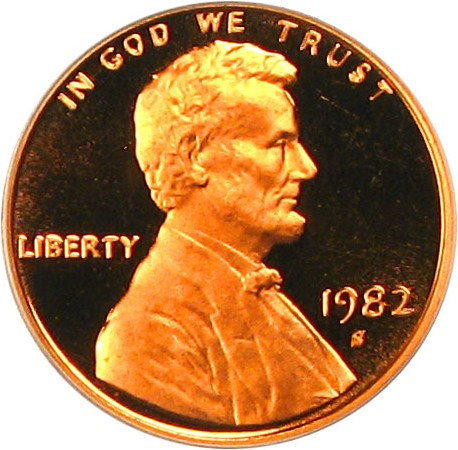 image for: 1982-S 1c PCGS Proof 69 RD DCameo