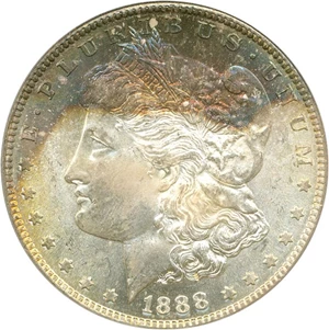 image for: 1888-S $1 PCGS/CAC MS66 * Color *
