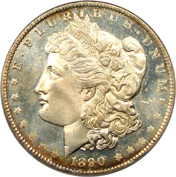 image for: 1890-O $1 PCGS/CAC MS65 DMPL