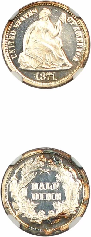 image for: 1871 H10C NGC/CAC Proof 67 Cameo